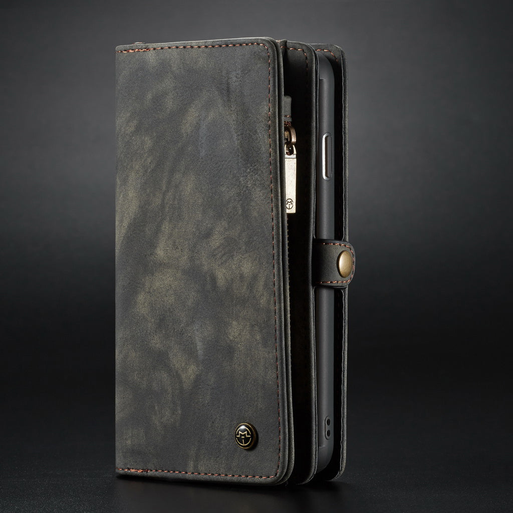CASEME 008 Series for Samsung Galaxy S10 Plus Detachable 2-in-1 Multi-functional Wallet Split Leather Case