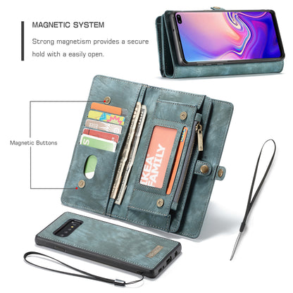 CASEME 008 Series for Samsung Galaxy S10 Plus Detachable 2-in-1 Multi-functional Wallet Split Leather Case