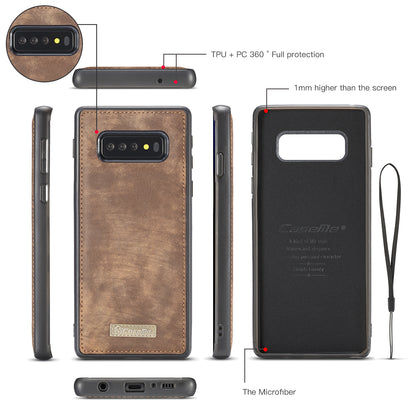 CASEME 008 Series for Samsung Galaxy S10 Plus Detachable 2-in-1 Multi-functional Wallet Split Leather Case