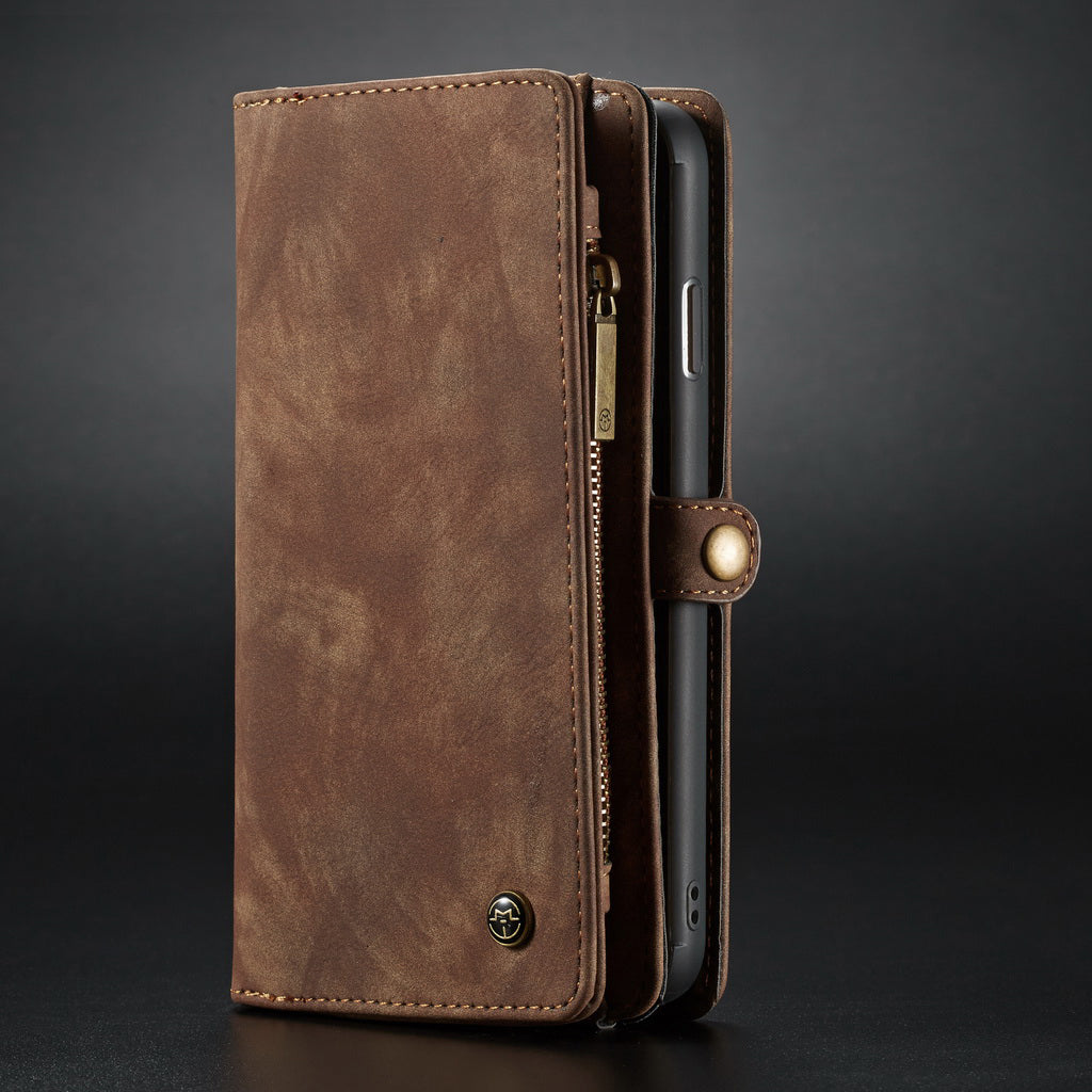CASEME 008 Series for Samsung Galaxy S10 Plus Detachable 2-in-1 Multi-functional Wallet Split Leather Case