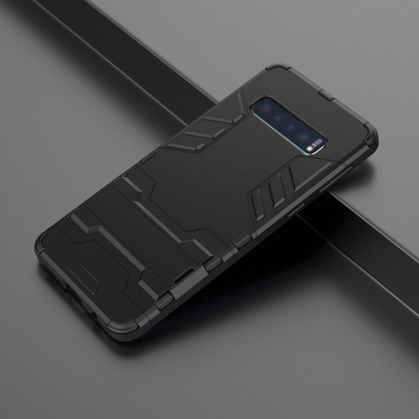 Cool Guard Kickstand PC TPU Hybrid Case for Samsung Galaxy S10