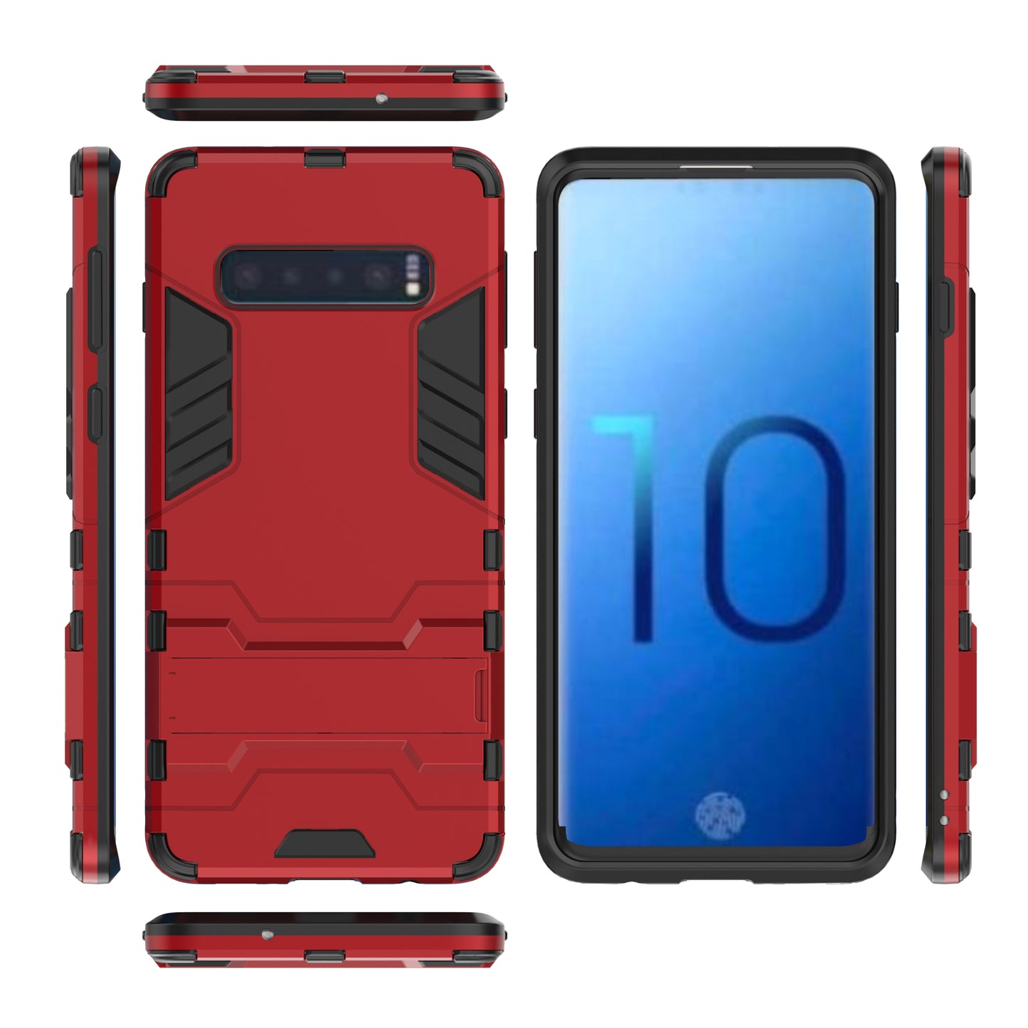 Cool Guard Kickstand PC TPU Hybrid Case for Samsung Galaxy S10