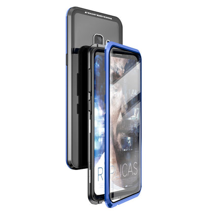 360 Degree Protection Magnetic Adsorption Glass Case Shell for Samsung Galaxy S9 SM-G960