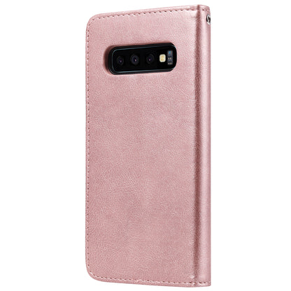 Magnetic KT Leather Series-3 Detachable 2-in-1 Wallet Leather Stand Case for Samsung Galaxy S10