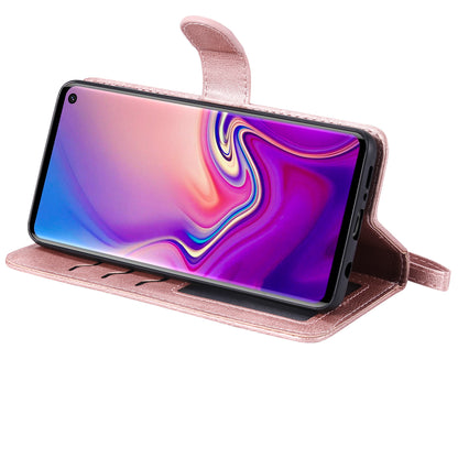 Magnetic KT Leather Series-3 Detachable 2-in-1 Wallet Leather Stand Case for Samsung Galaxy S10