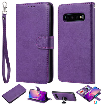 Magnetic KT Leather Series-3 Detachable 2-in-1 Wallet Leather Stand Case for Samsung Galaxy S10