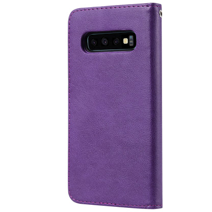 Magnetic KT Leather Series-3 Detachable 2-in-1 Wallet Leather Stand Case for Samsung Galaxy S10