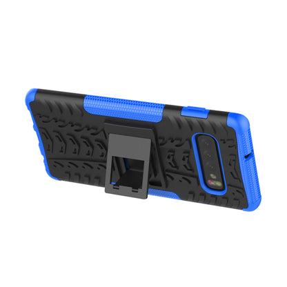 2-in-1 Tyre Pattern PC + TPU Hybrid Mobile Phone Case with Kickstand for Samsung Galaxy S10