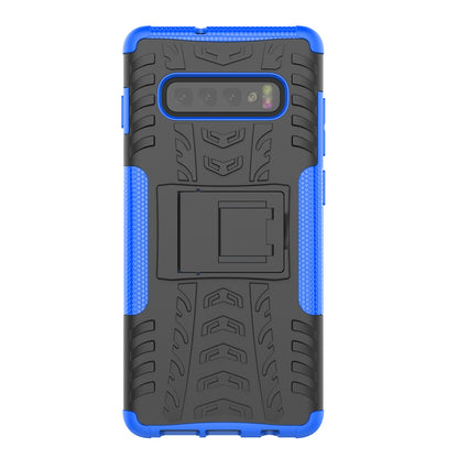 2-in-1 Tyre Pattern PC + TPU Hybrid Mobile Phone Case with Kickstand for Samsung Galaxy S10