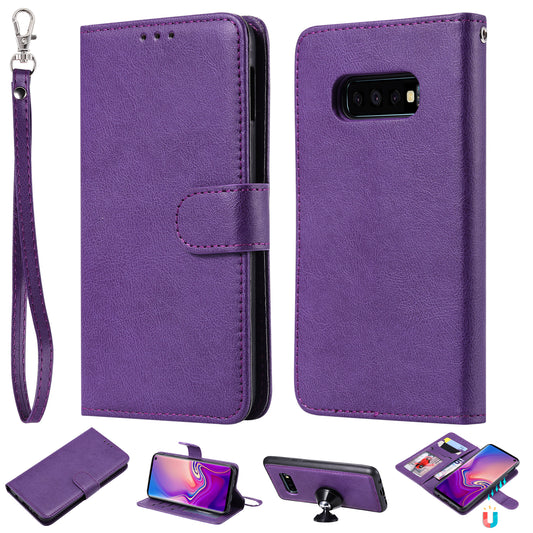 Magnetic KT Leather Series-3 Detachable 2-in-1 PU Leather Case for Samsung Galaxy S10e