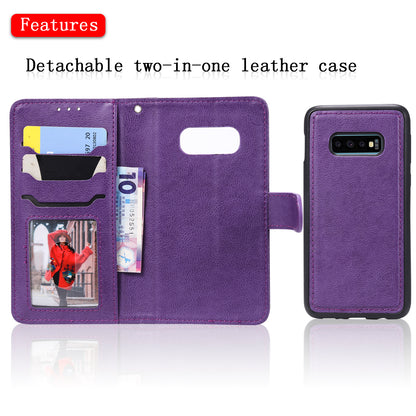 Magnetic KT Leather Series-3 Detachable 2-in-1 PU Leather Case for Samsung Galaxy S10e