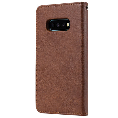 Magnetic KT Leather Series-3 Detachable 2-in-1 PU Leather Case for Samsung Galaxy S10e