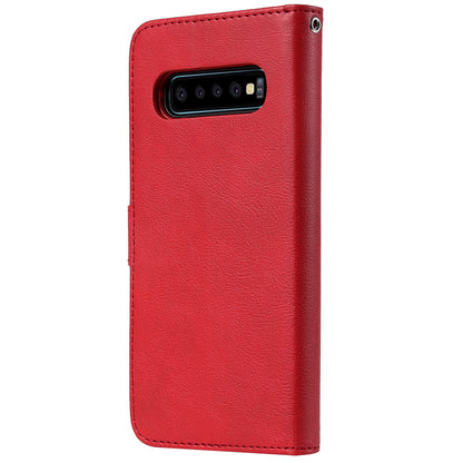 Magnetic KT Leather Series-3 Detachable 2-in-1 PU Leather Case for Samsung Galaxy S10 Plus