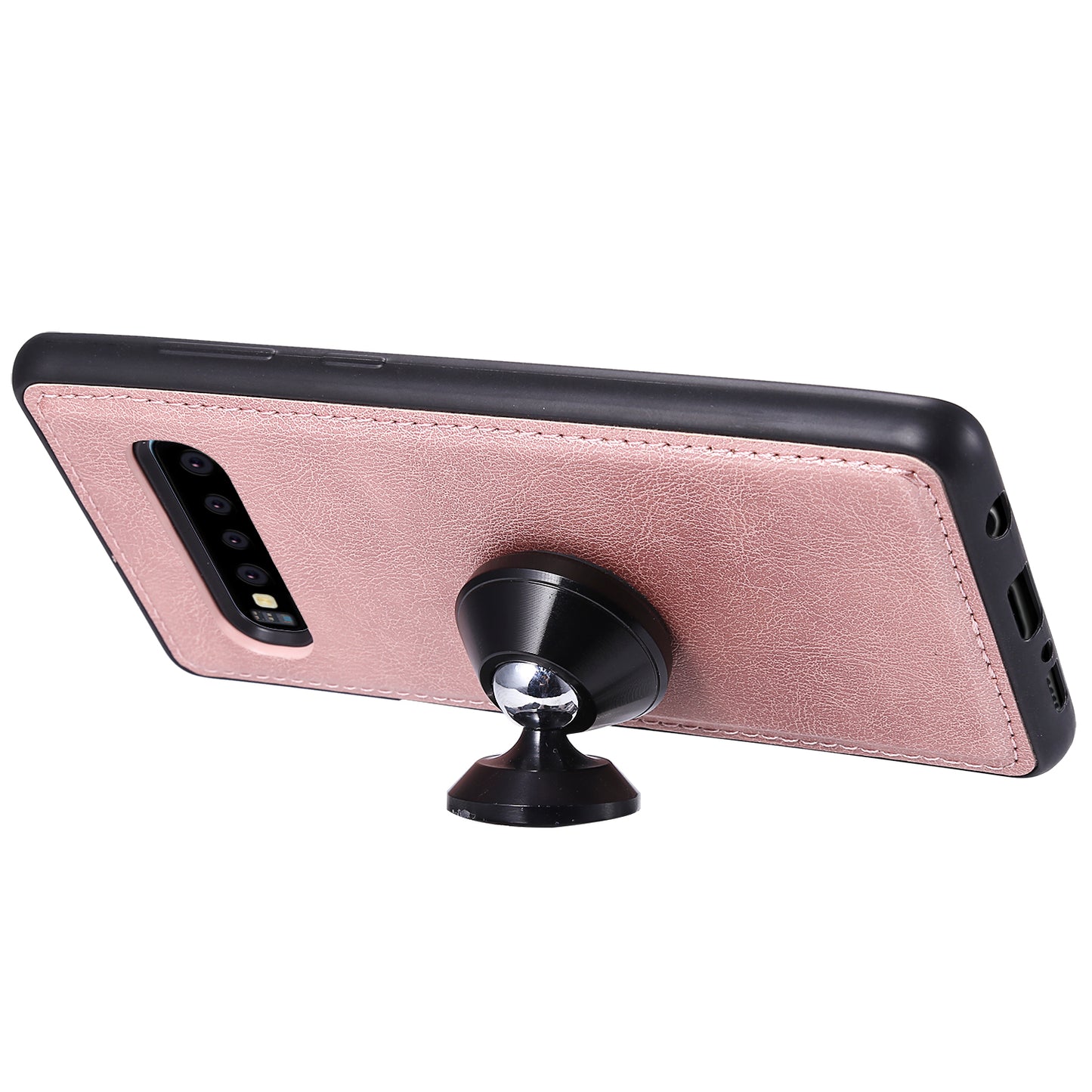 Magnetic KT Leather Series-3 Detachable 2-in-1 PU Leather Case for Samsung Galaxy S10 Plus