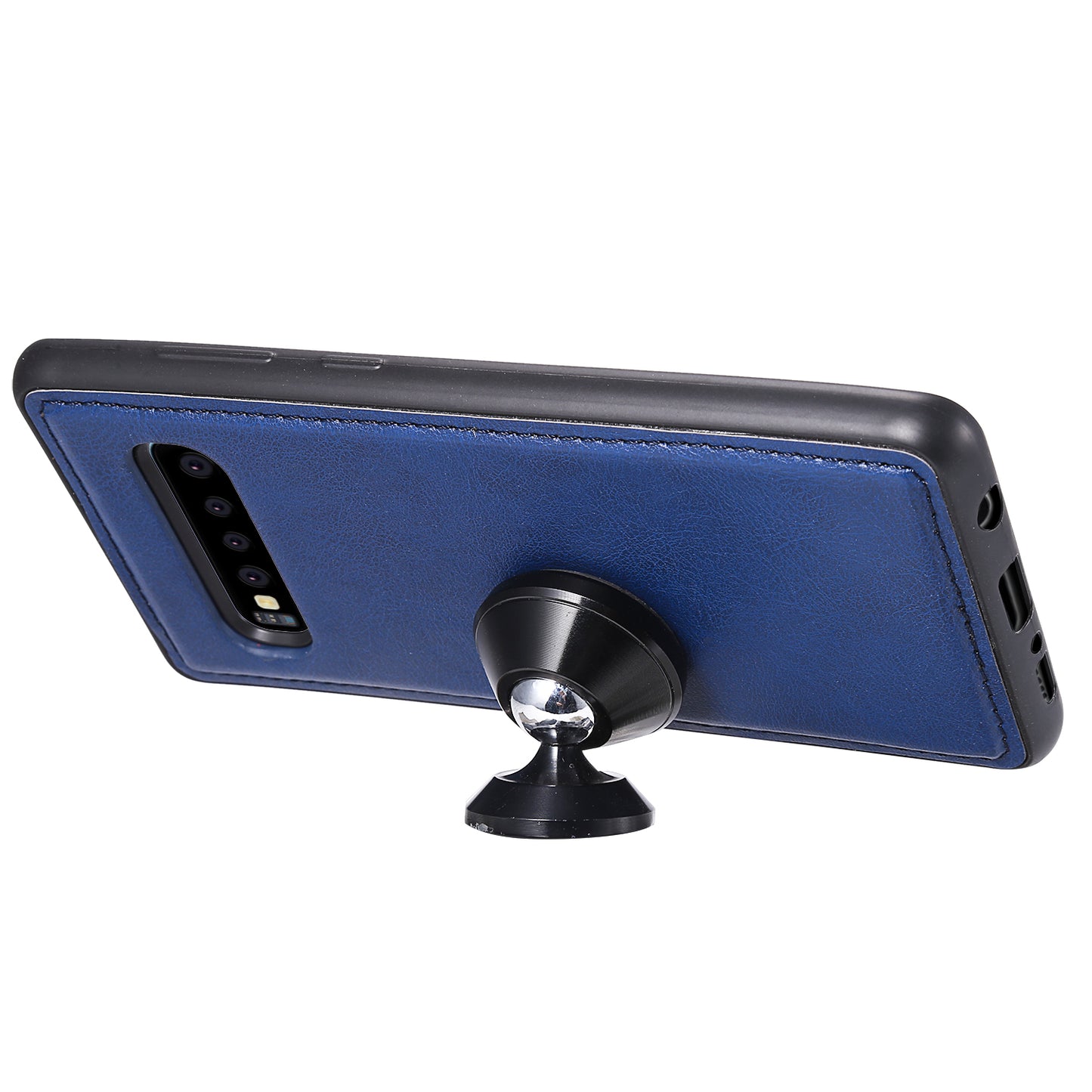 Magnetic KT Leather Series-3 Detachable 2-in-1 PU Leather Case for Samsung Galaxy S10 Plus