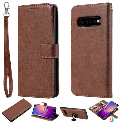 Magnetic KT Leather Series-3 Detachable 2-in-1 PU Leather Case for Samsung Galaxy S10 Plus