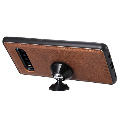 Magnetic KT Leather Series-3 Detachable 2-in-1 PU Leather Case for Samsung Galaxy S10 Plus