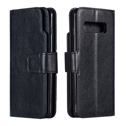[9 Card Slots] Crazy Horse Leather Wallet Shell for Samsung Galaxy S10