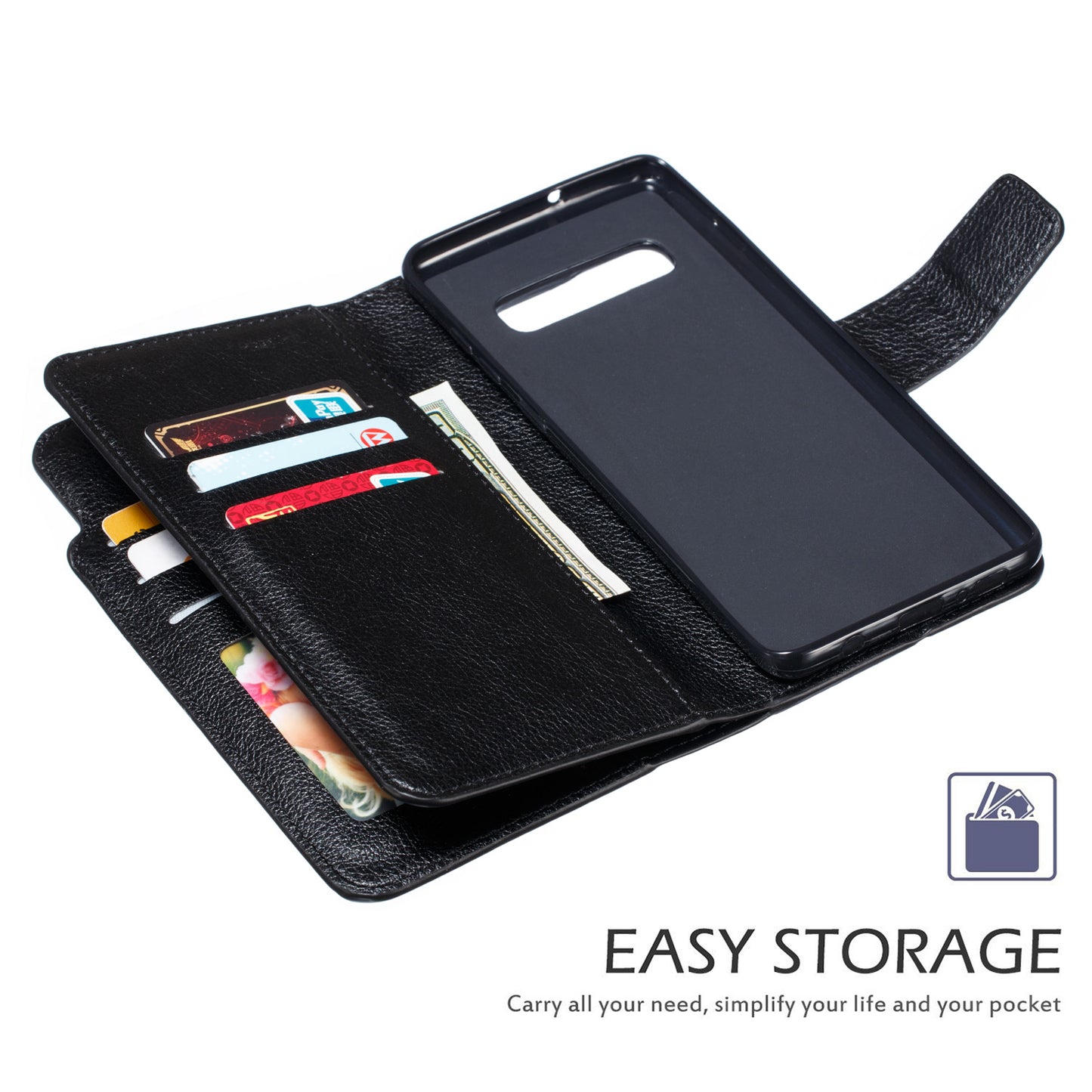 For Samsung Galaxy S10 Plus [9 Card Slots] Crazy Horse Wallet Leather Case