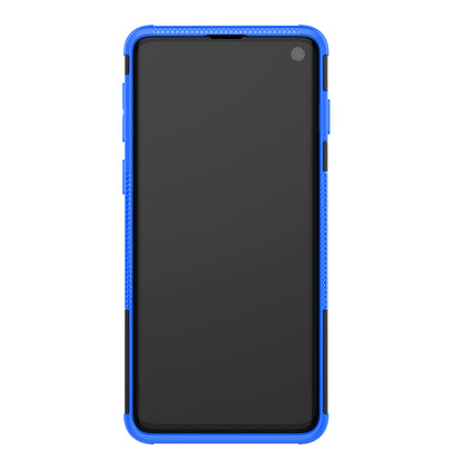 2-in-1 Tyre Pattern PC + TPU Hybrid Mobile Phone Case with Kickstand for Samsung Galaxy S10 Plus