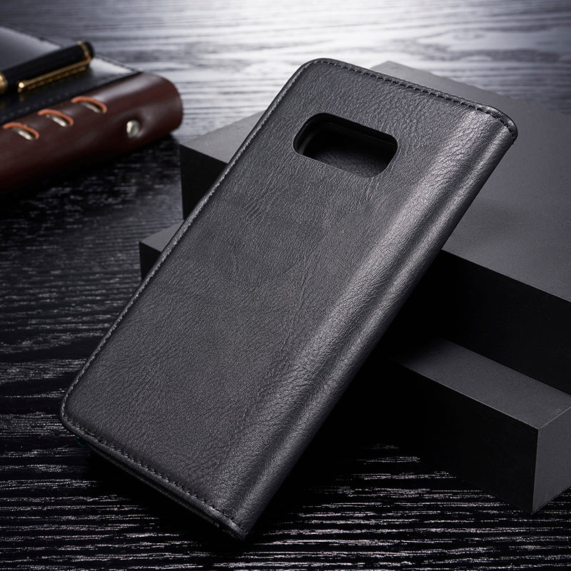 DG.MING For Samsung Galaxy S10e Protective Phone Case Split Leather Detachable Case Shockproof Shell Flip Cover with Wallet