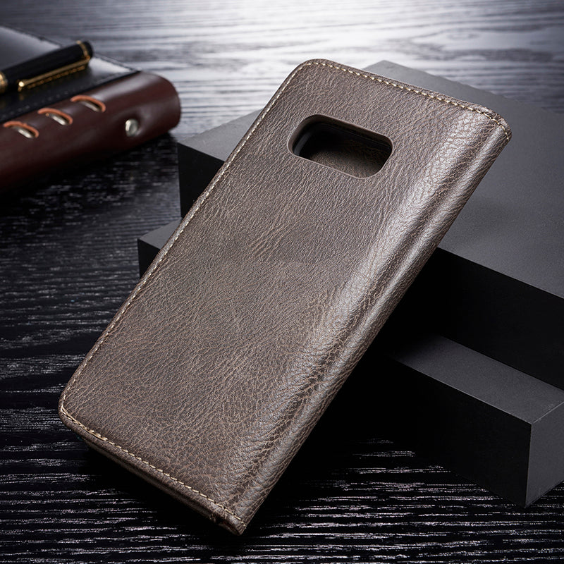 DG.MING For Samsung Galaxy S10e Protective Phone Case Split Leather Detachable Case Shockproof Shell Flip Cover with Wallet