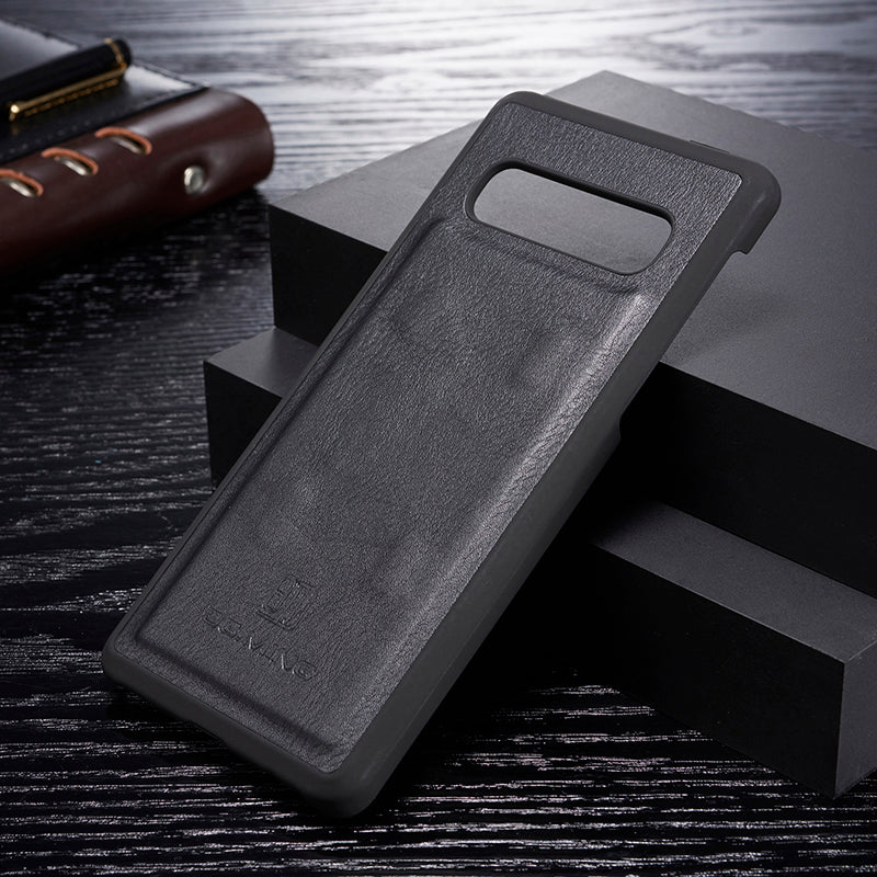 DG.MING For Samsung Galaxy S10 Detachable 2-in-1 Anti-scratch Split Leather Wallet Shell + TPU Back Case Mobile Phone Covering Shell