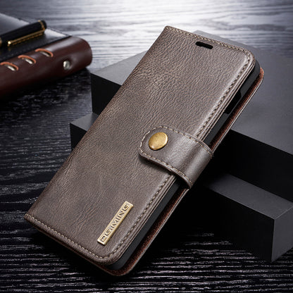 DG.MING For Samsung Galaxy S10 Detachable 2-in-1 Anti-scratch Split Leather Wallet Shell + TPU Back Case Mobile Phone Covering Shell