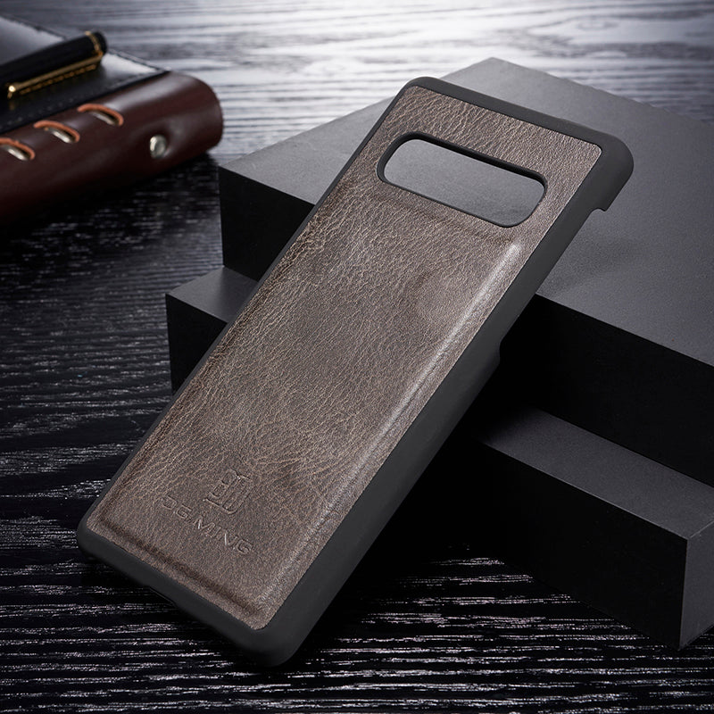 DG.MING For Samsung Galaxy S10 Detachable 2-in-1 Anti-scratch Split Leather Wallet Shell + TPU Back Case Mobile Phone Covering Shell