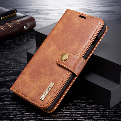 DG.MING For Samsung Galaxy S10 Detachable 2-in-1 Anti-scratch Split Leather Wallet Shell + TPU Back Case Mobile Phone Covering Shell