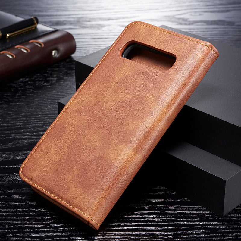 DG.MING For Samsung Galaxy S10 Detachable 2-in-1 Anti-scratch Split Leather Wallet Shell + TPU Back Case Mobile Phone Covering Shell