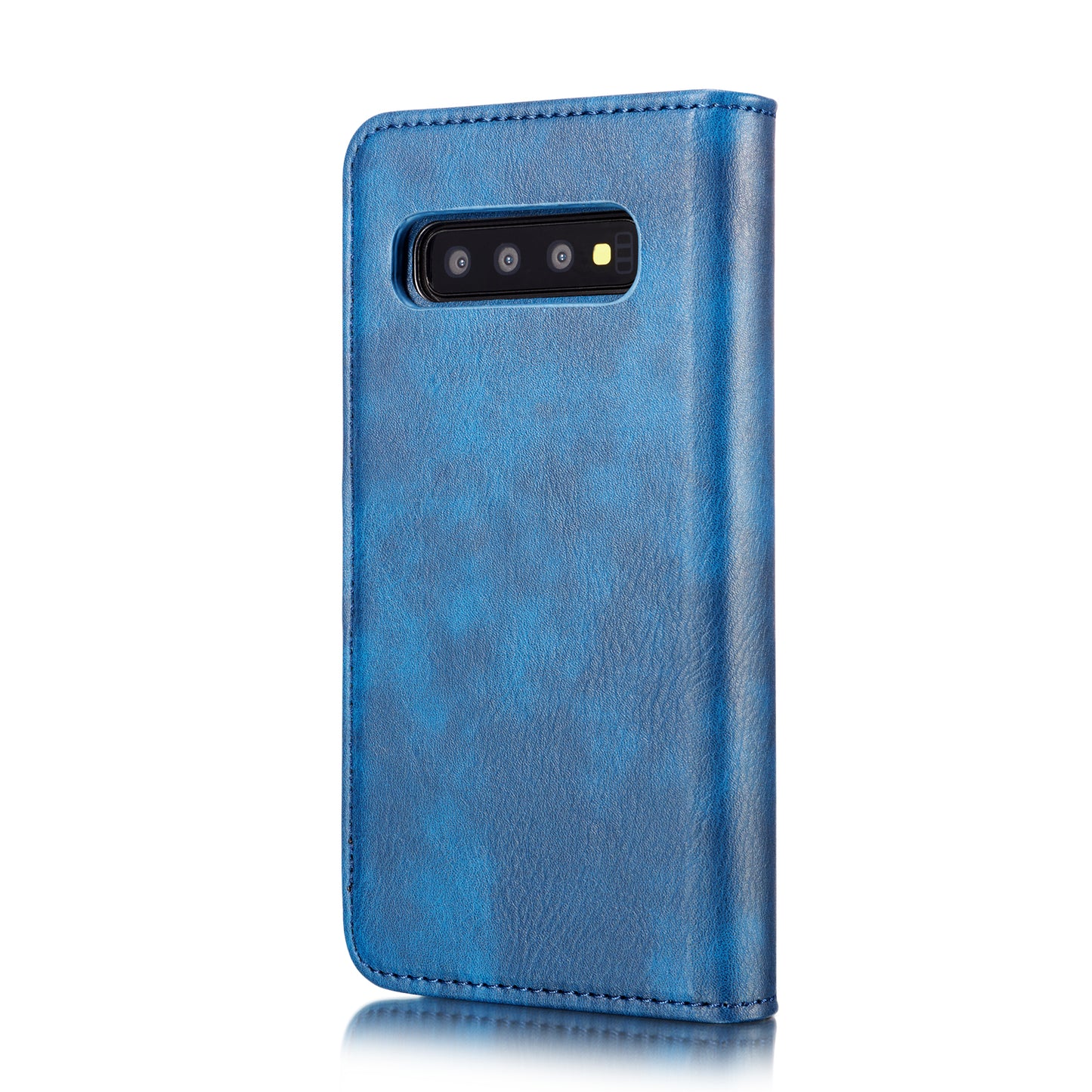 DG.MING For Samsung Galaxy S10 Detachable 2-in-1 Anti-scratch Split Leather Wallet Shell + TPU Back Case Mobile Phone Covering Shell