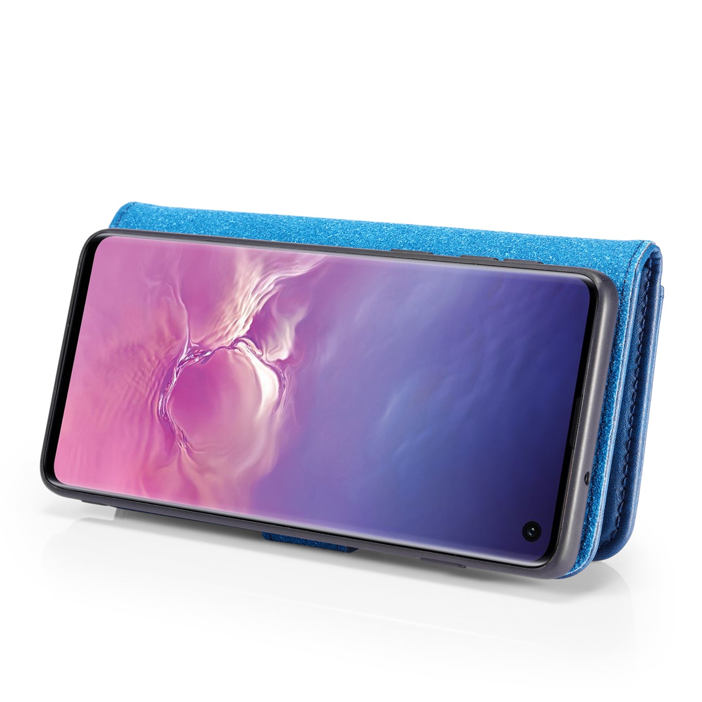 DG.MING For Samsung Galaxy S10 Detachable 2-in-1 Anti-scratch Split Leather Wallet Shell + TPU Back Case Mobile Phone Covering Shell