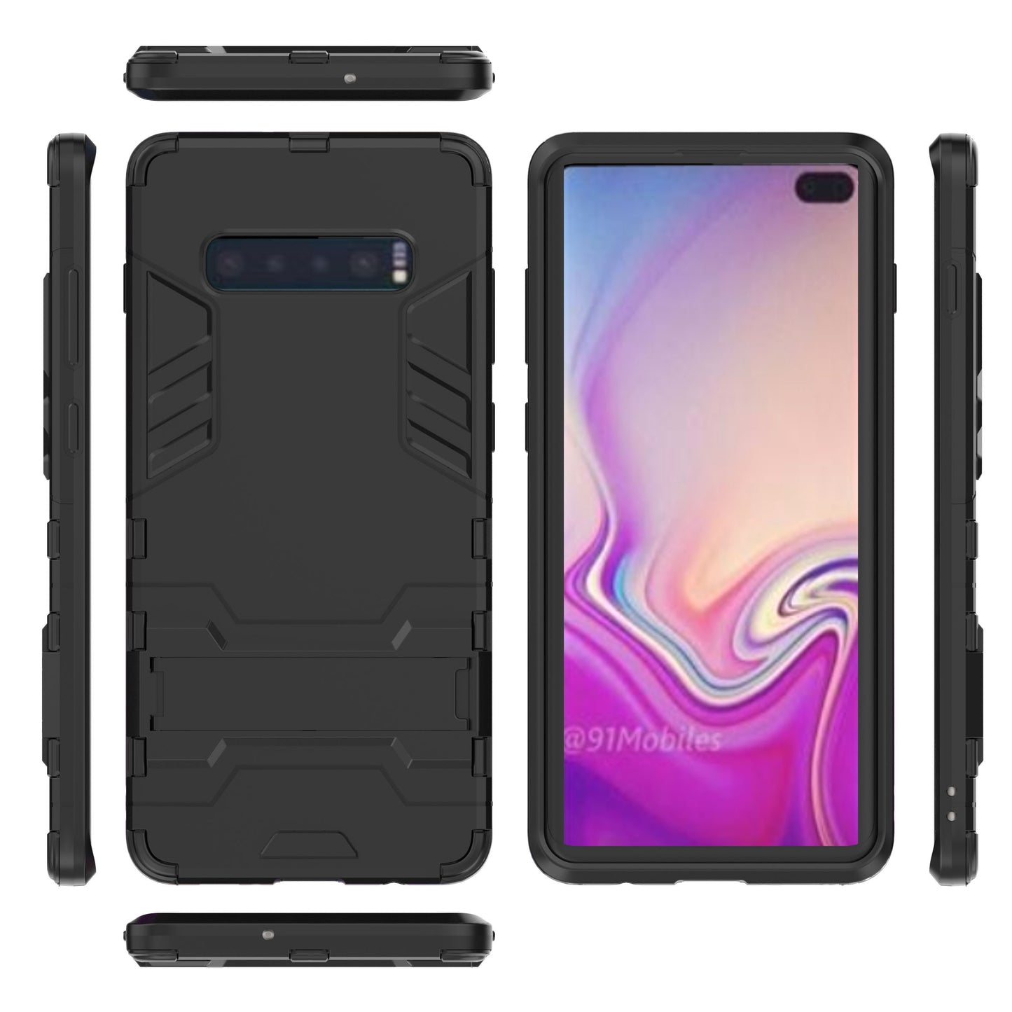 Cool Guard Kickstand PC TPU Hybrid Case for Samsung Galaxy S10 Plus