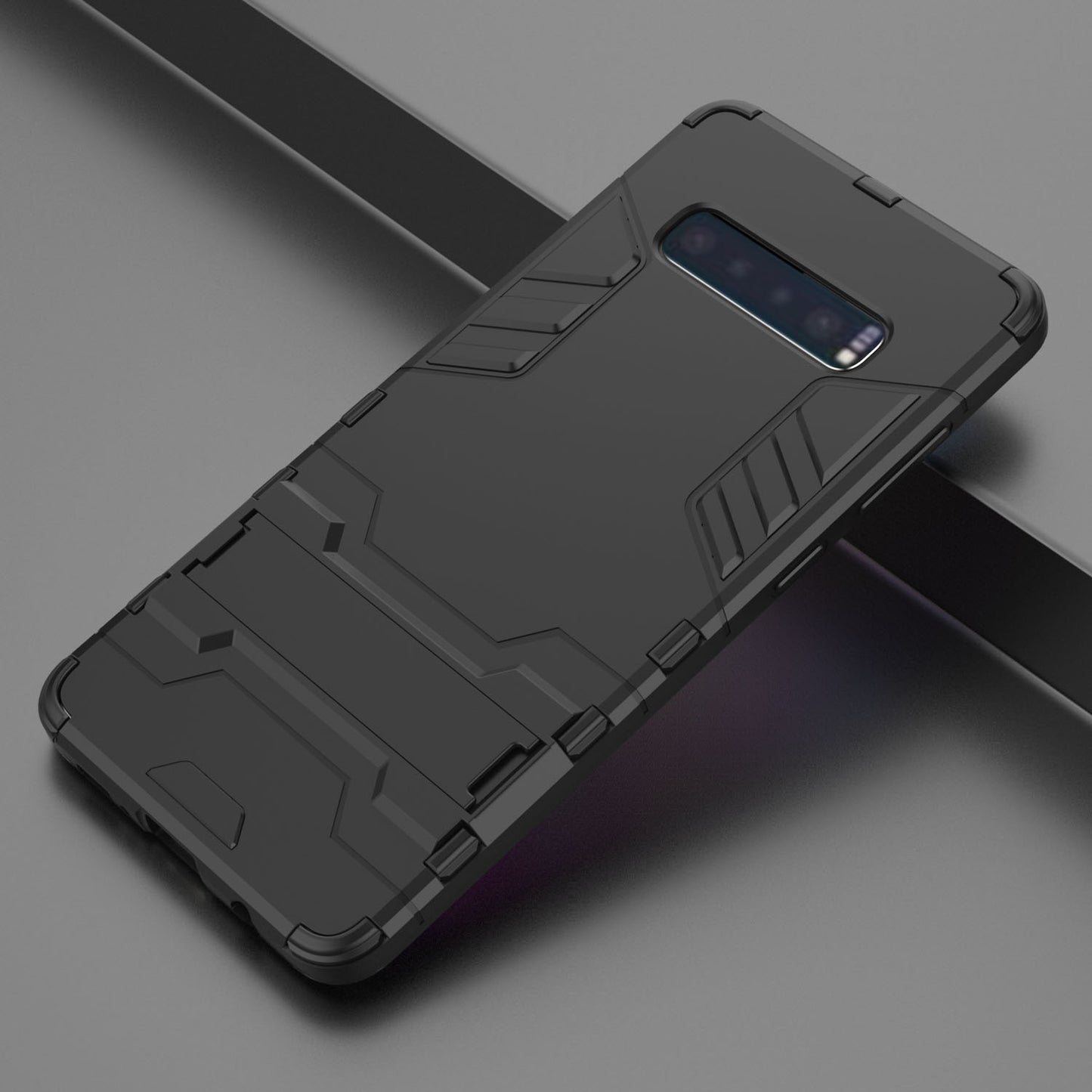 Cool Guard Kickstand PC TPU Hybrid Case for Samsung Galaxy S10 Plus