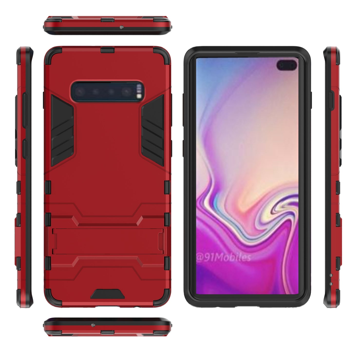 Cool Guard Kickstand PC TPU Hybrid Case for Samsung Galaxy S10 Plus