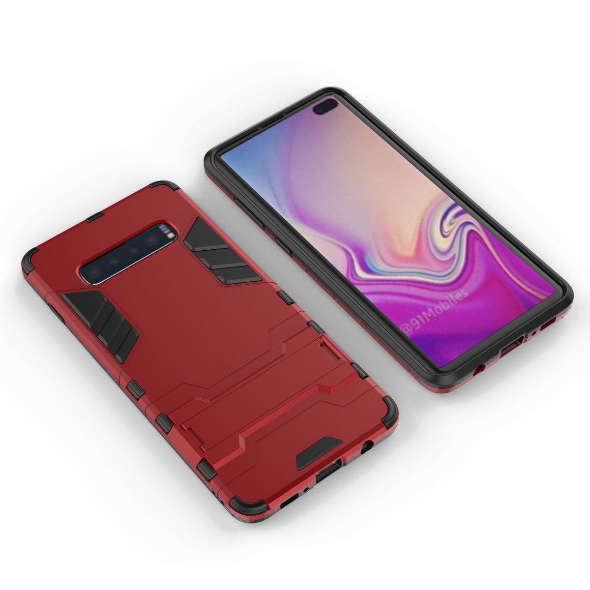 Cool Guard Kickstand PC TPU Hybrid Case for Samsung Galaxy S10 Plus