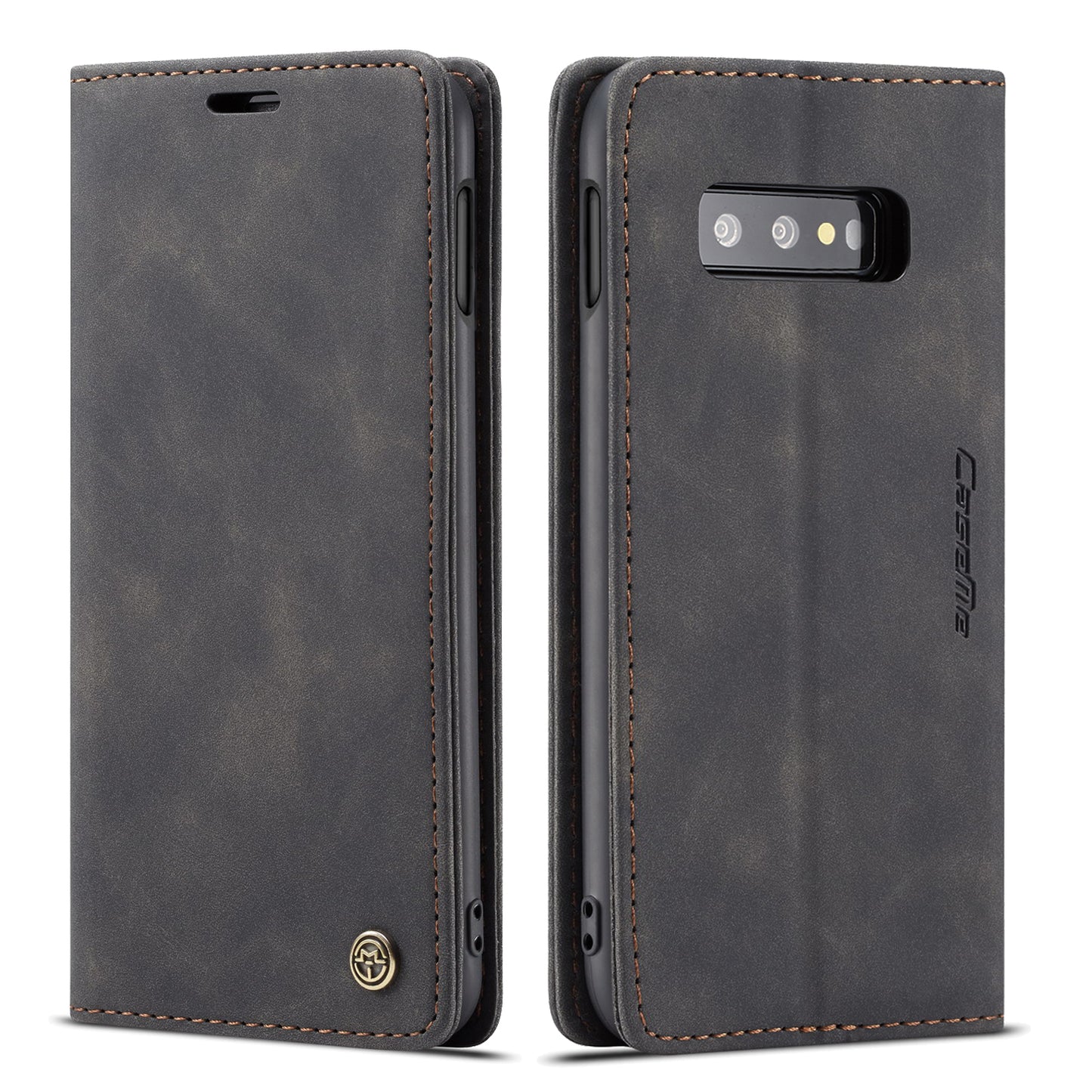 CASEME 013 Series for Samsung Galaxy S10e PU Leather Case [Auto-absorbed] [Wallet Stand]