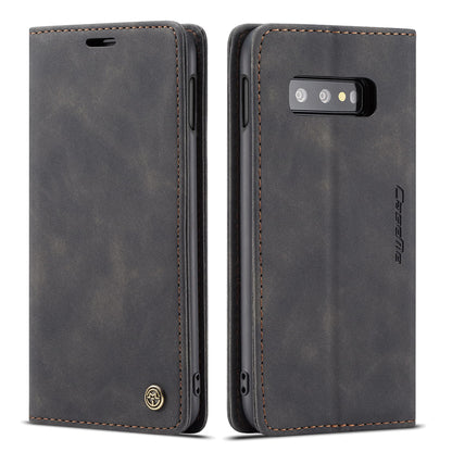 CASEME 013 Series for Samsung Galaxy S10e PU Leather Case [Auto-absorbed] [Wallet Stand]