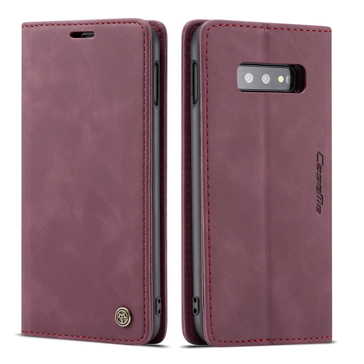 CASEME 013 Series for Samsung Galaxy S10e PU Leather Case [Auto-absorbed] [Wallet Stand]