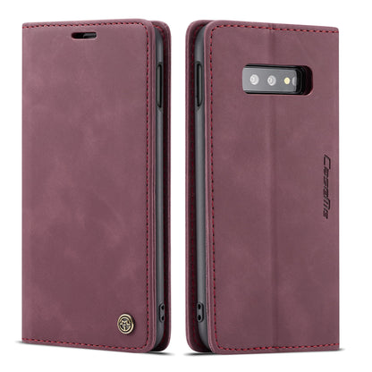 CASEME 013 Series for Samsung Galaxy S10e PU Leather Case [Auto-absorbed] [Wallet Stand]
