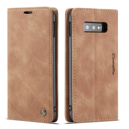 CASEME 013 Series for Samsung Galaxy S10e PU Leather Case [Auto-absorbed] [Wallet Stand]