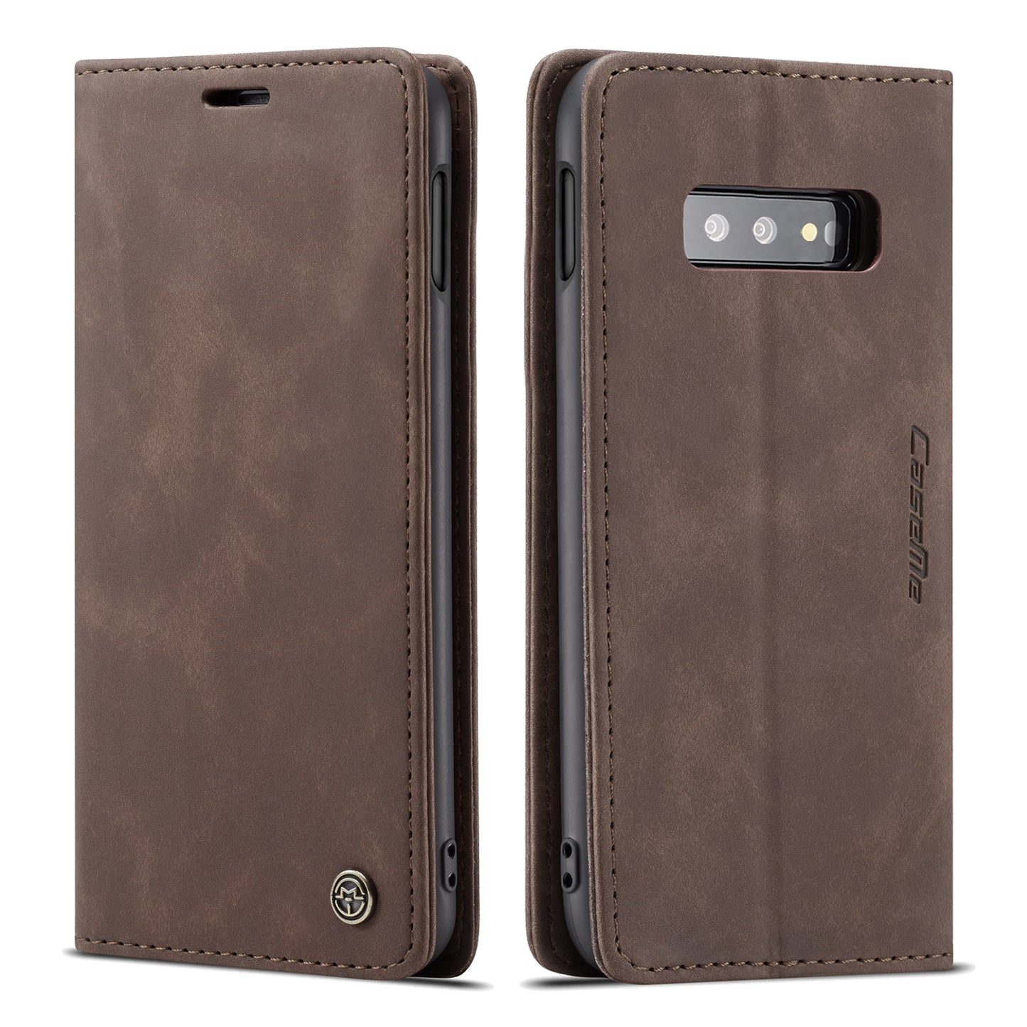 CASEME 013 Series for Samsung Galaxy S10e PU Leather Case [Auto-absorbed] [Wallet Stand]