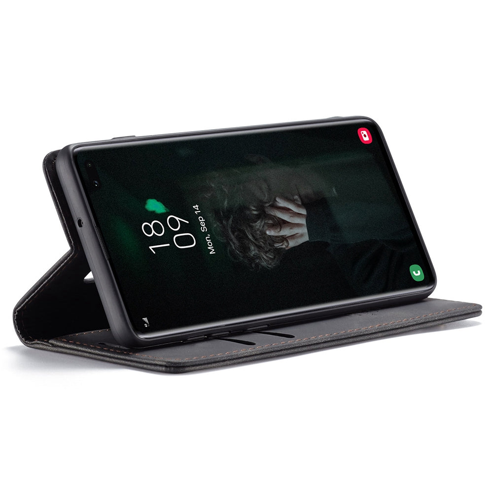 CASEME 013 Series PU Leather Case [Auto-absorbed] [Wallet Stand] for Samsung Galaxy S10 Plus