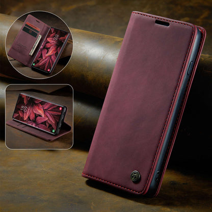 CASEME 013 Series PU Leather Case [Auto-absorbed] [Wallet Stand] for Samsung Galaxy S10 Plus