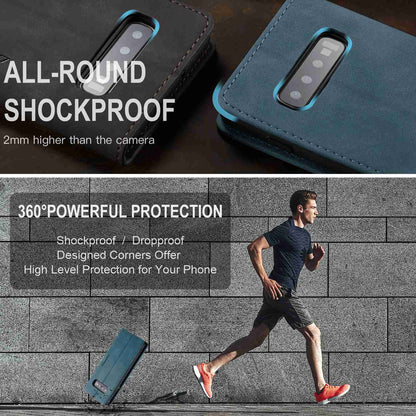 CASEME 013 Series PU Leather Case [Auto-absorbed] [Wallet Stand] for Samsung Galaxy S10 Plus