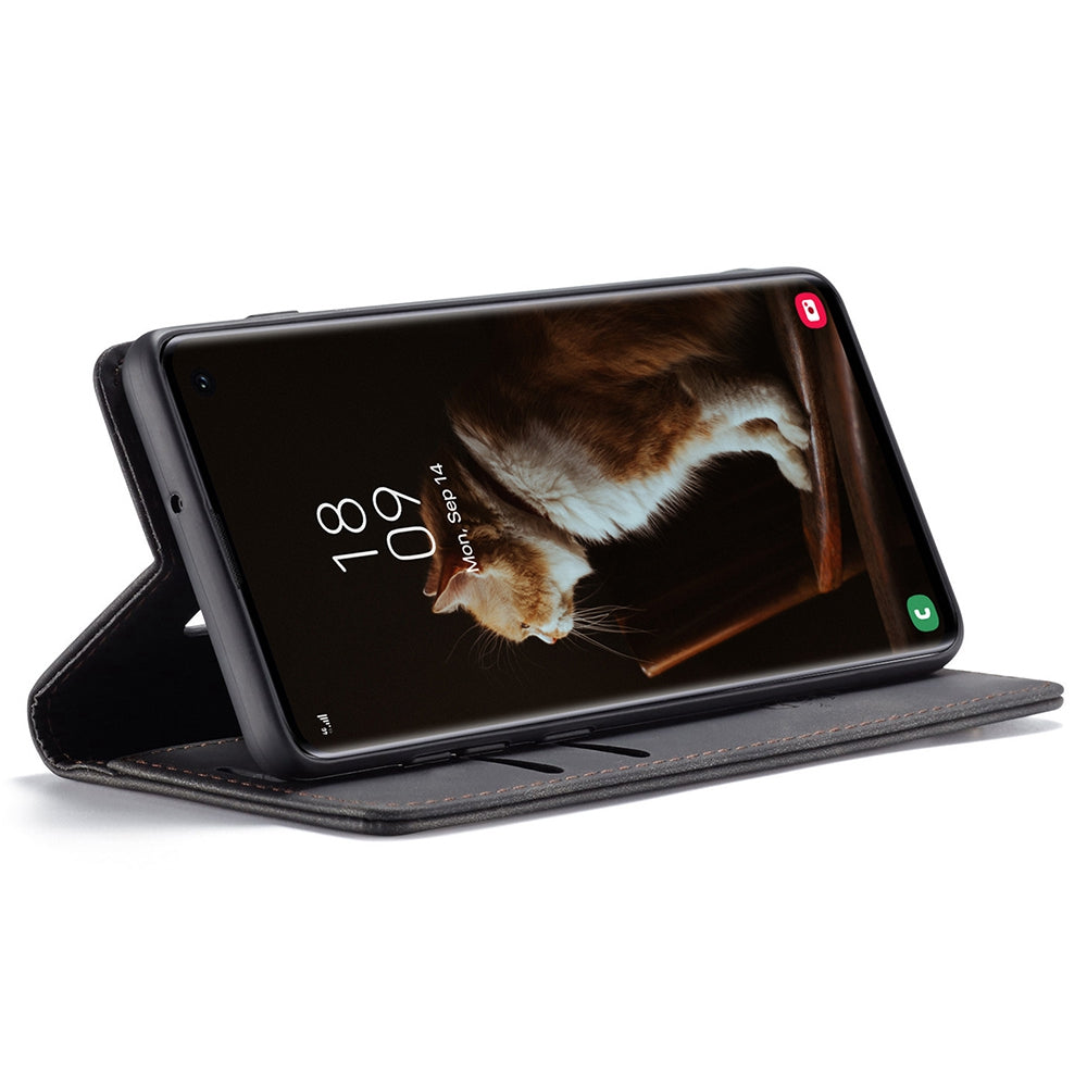 CASEME 013 Series for Samsung Galaxy S10 PU Leather Case [Auto-absorbed] [Wallet Stand]