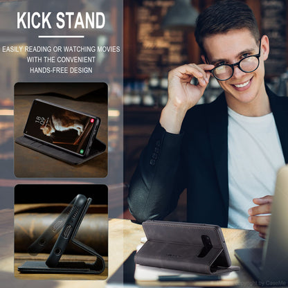 CASEME 013 Series for Samsung Galaxy S10 PU Leather Case [Auto-absorbed] [Wallet Stand]