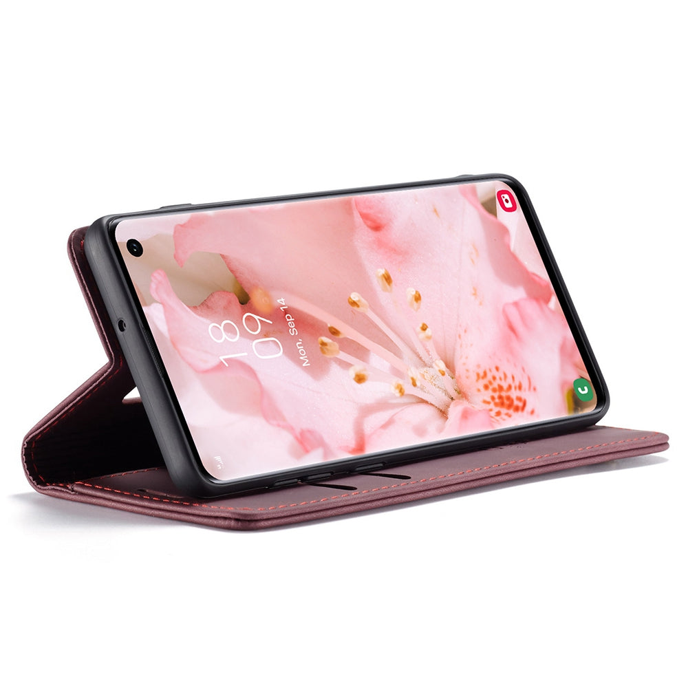 CASEME 013 Series for Samsung Galaxy S10 PU Leather Case [Auto-absorbed] [Wallet Stand]