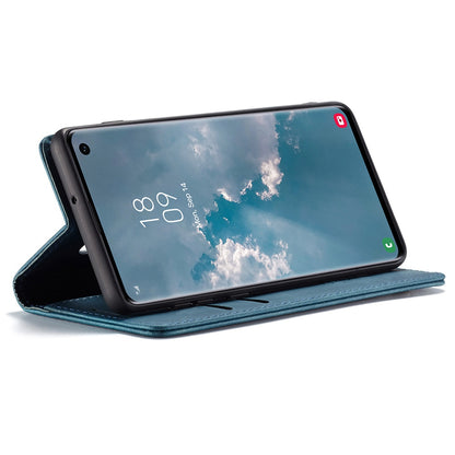 CASEME 013 Series for Samsung Galaxy S10 PU Leather Case [Auto-absorbed] [Wallet Stand]